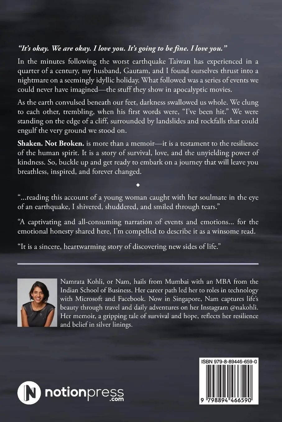 Rückseite: 9798894466590 | Shaken. Not Broken. | Namrata Kohli | Taschenbuch | Englisch | 2024
