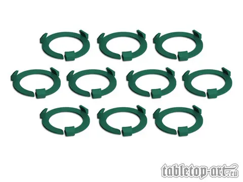 Cover: 704270726690 | Squad Marker - 28.5mm Dark Green (10) | Tabletop-Art