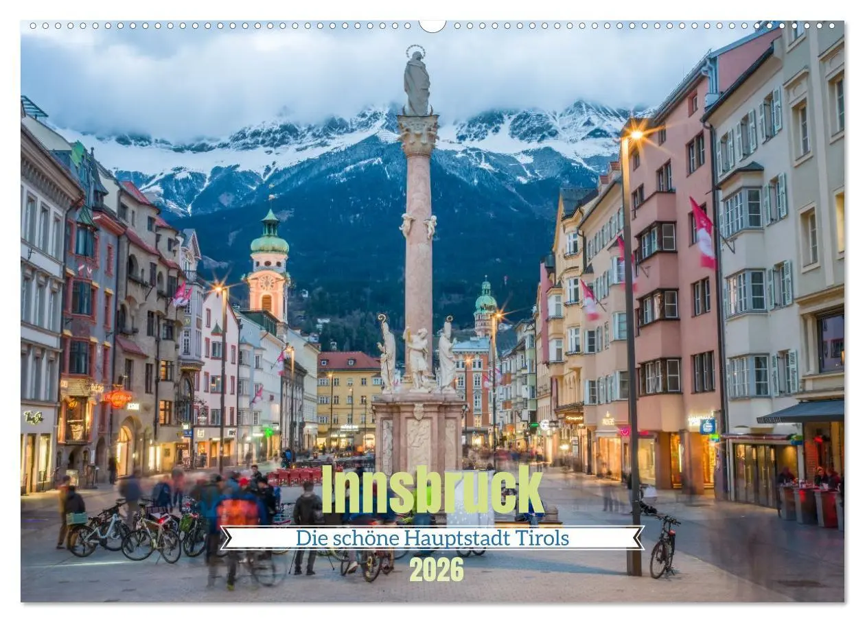 Cover: 9783516606690 | Innsbruck - Die schöne Hauptstadt Tirols (Wandkalender 2026 DIN A2...