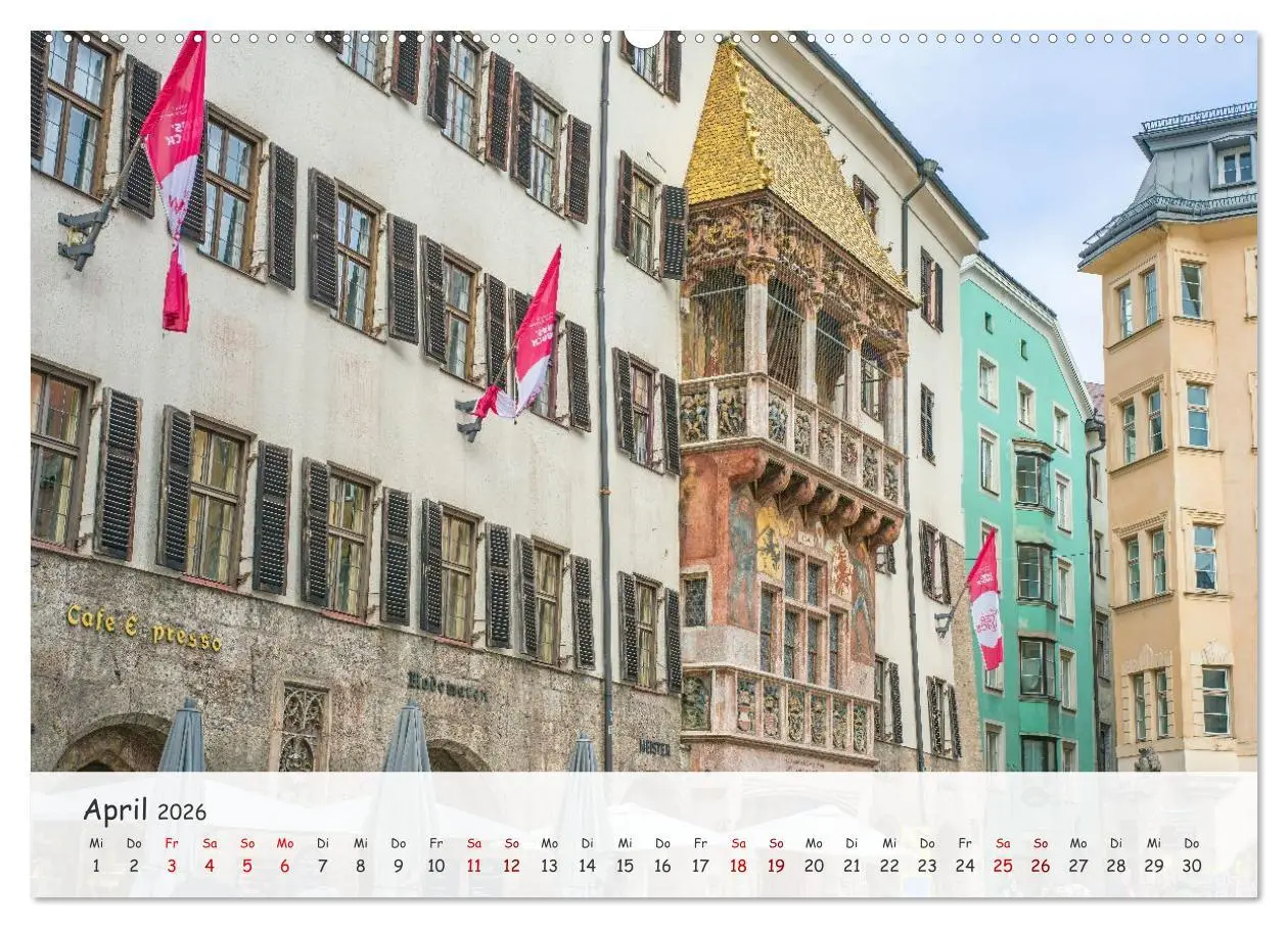 Bild: 9783516606690 | Innsbruck - Die schöne Hauptstadt Tirols (Wandkalender 2026 DIN A2...