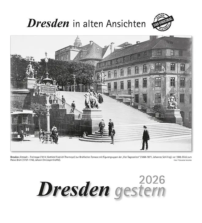 Cover: 9783961666690 | Dresden gestern 2026 | Dresden in alten Ansichten | Kalender | 13 S.