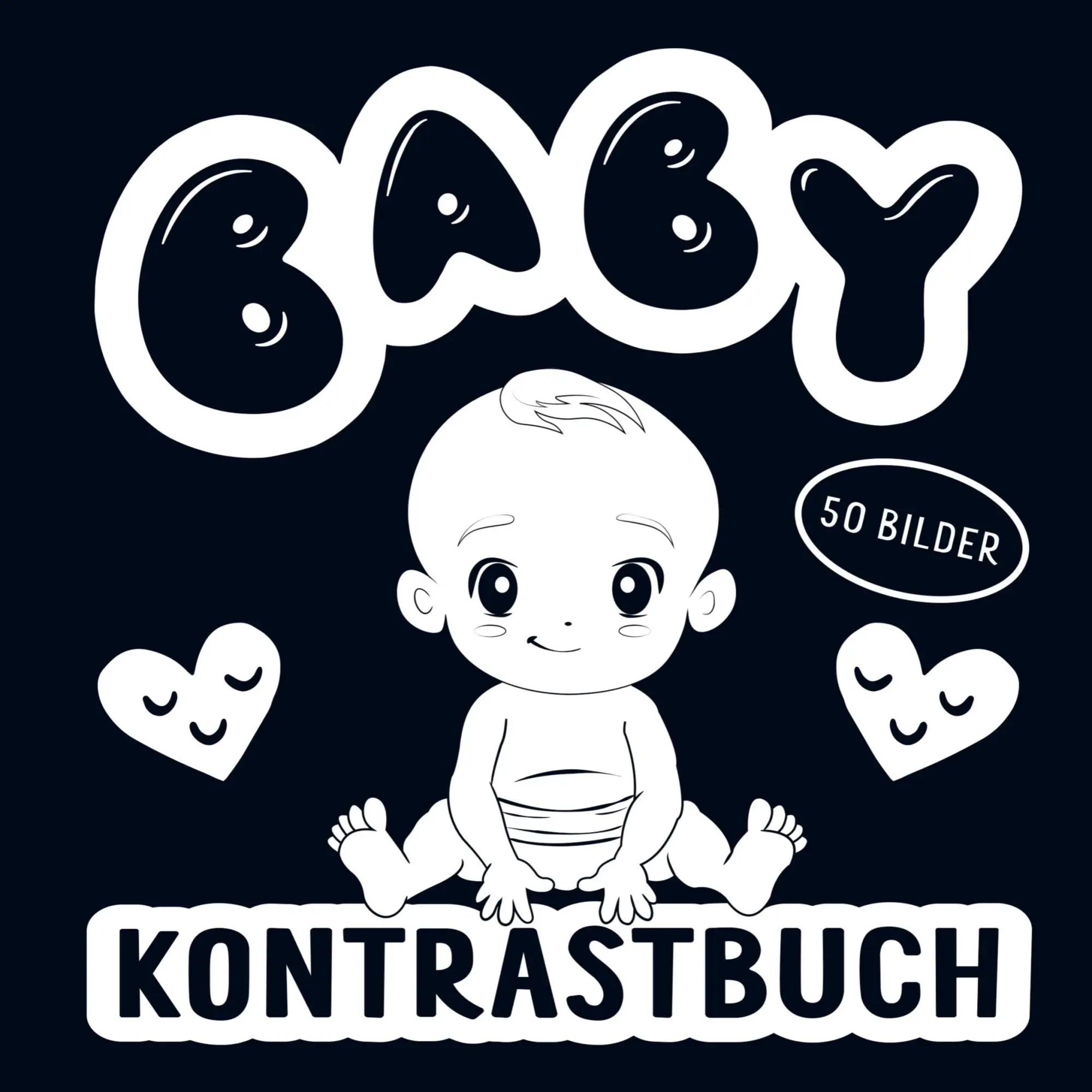 Cover: 9789403766690 | Kontrastbuch Baby - Schwarz Weiß Buch mit 50 niedlichen Bildern | Buch