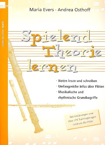 Cover: 9790204426690 | Spielend Theorie lernen für Flöte und Blockflöte | Maria Evers