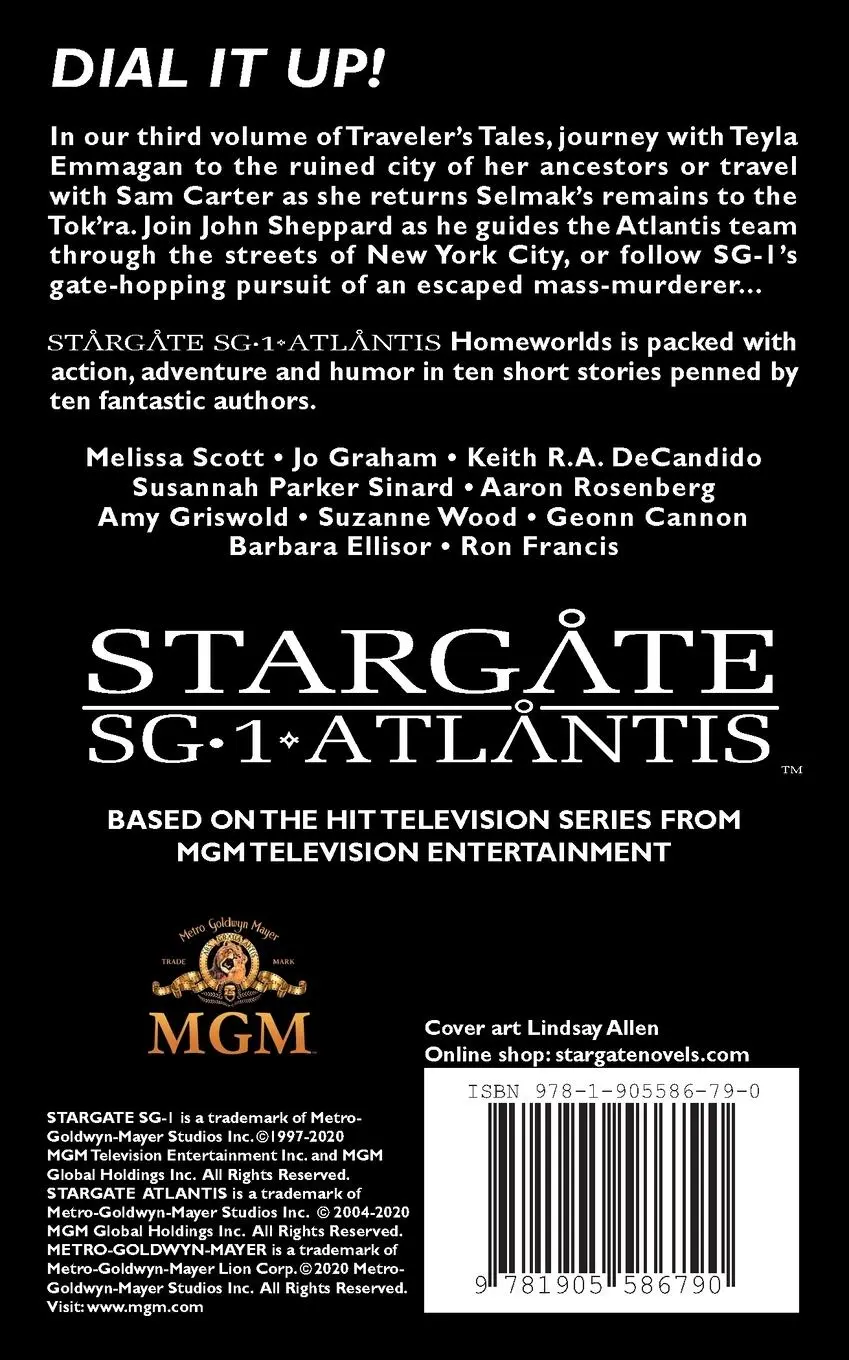 Rückseite: 9781905586790 | STARGATE SG-1 ATLANTIS Homeworlds | Sally Malcolm | Taschenbuch | 2020
