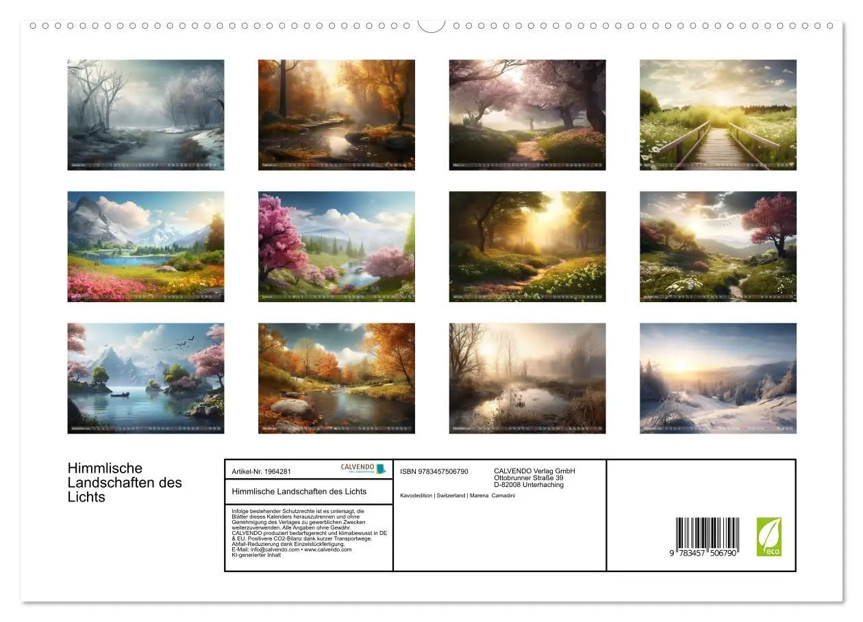 Bild: 9783457506790 | Himmlische Landschaften des Lichts (hochwertiger Premium...