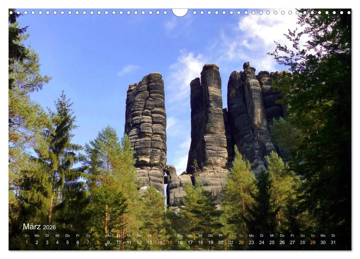 Bild: 9783457986790 | ElbsandSTEIN, kunstwerk der natur (Wandkalender 2026 DIN A3 quer),...
