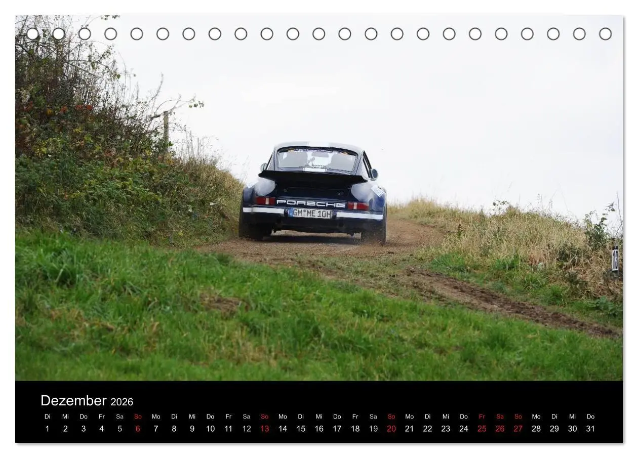 Bild: 9783516076790 | Bergrennen und Rallye im Porsche (Tischkalender 2026 DIN A5 quer),...