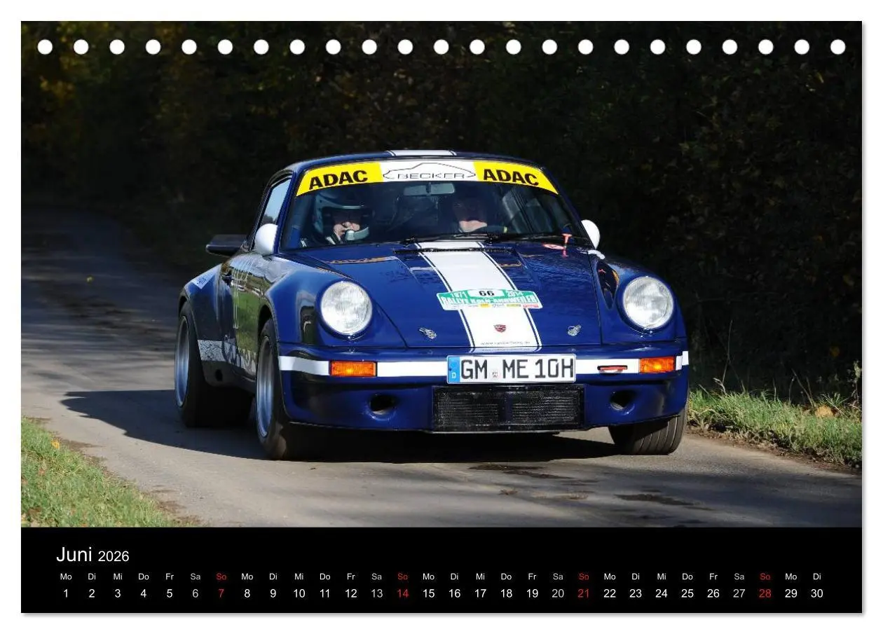 Bild: 9783516076790 | Bergrennen und Rallye im Porsche (Tischkalender 2026 DIN A5 quer),...
