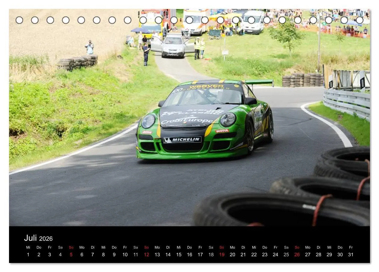 Bild: 9783516076790 | Bergrennen und Rallye im Porsche (Tischkalender 2026 DIN A5 quer),...