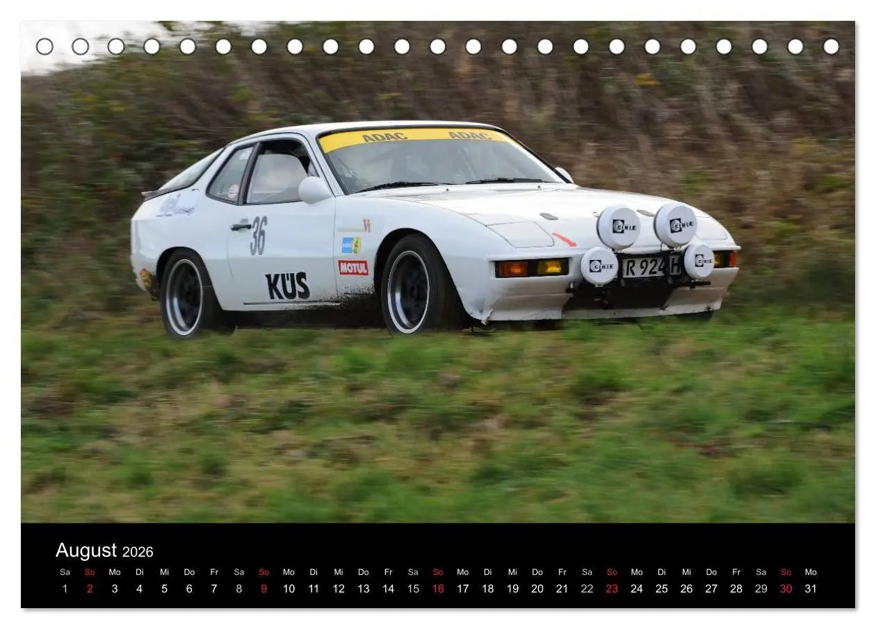 Bild: 9783516076790 | Bergrennen und Rallye im Porsche (Tischkalender 2026 DIN A5 quer),...