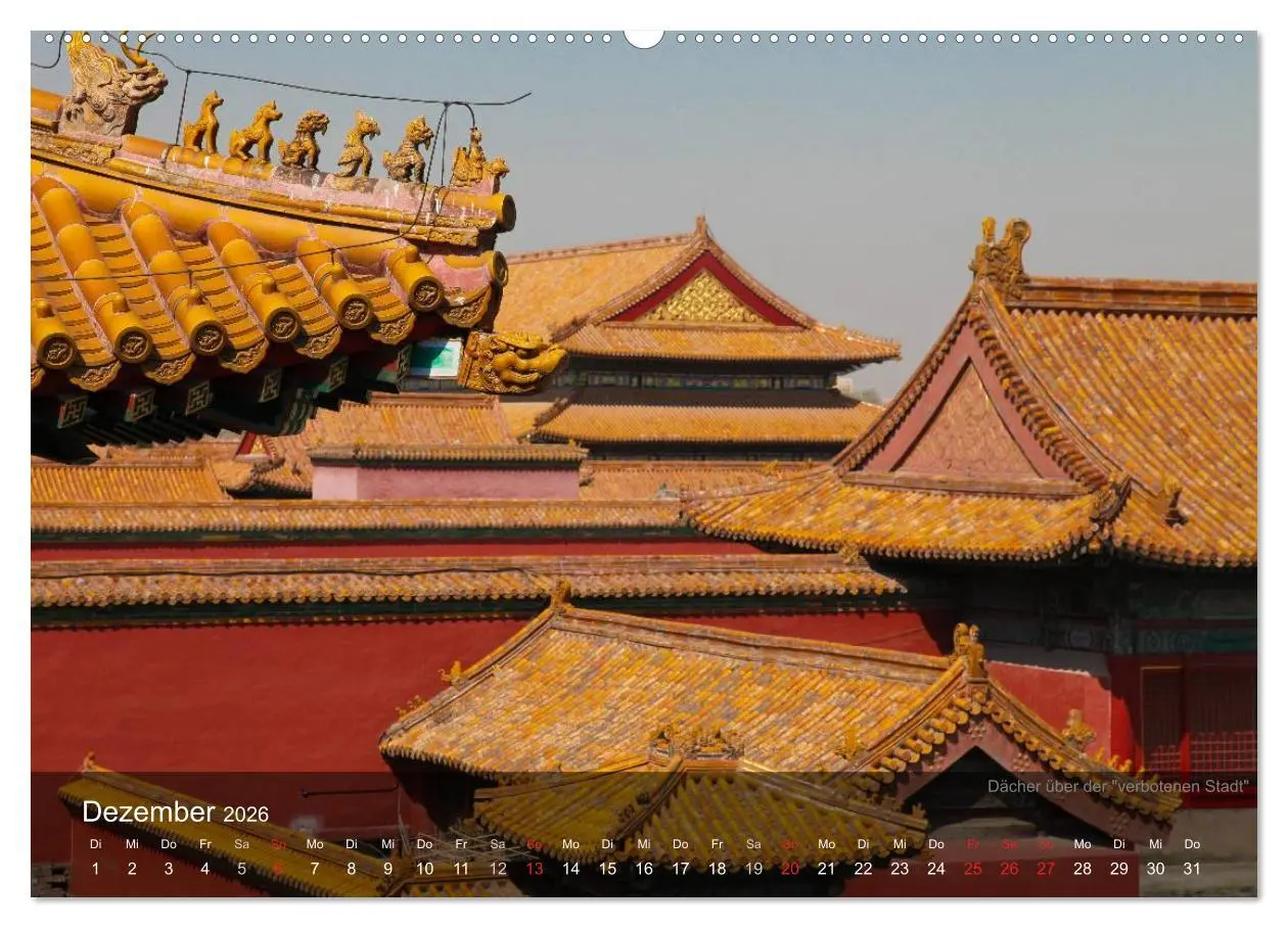 Bild: 9783516146790 | Erlebe China (Wandkalender 2026 DIN A2 quer), CALVENDO Monatskalender