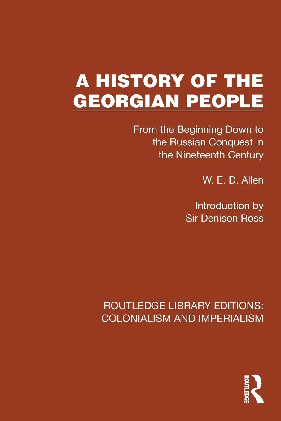 Cover: 9781032436890 | A History of the Georgian People | W. E. D. Allen | Taschenbuch | 2024