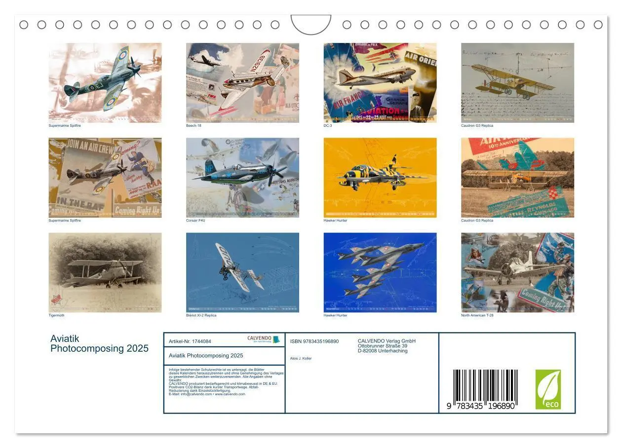 Bild: 9783435196890 | Aviatik Photocomposing 2025 (Wandkalender 2025 DIN A4 quer),...
