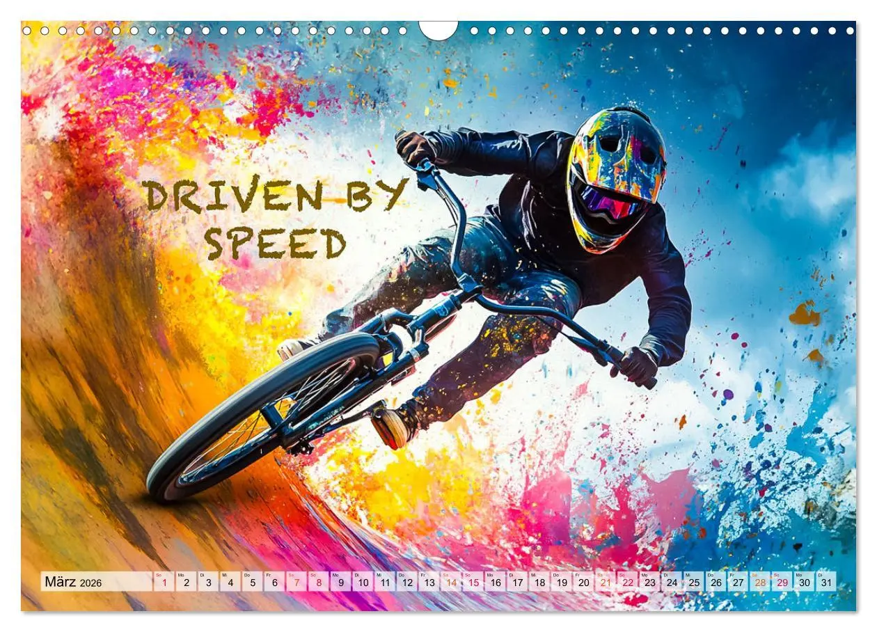 Bild: 9783457356890 | BMX - Coole Slogans (Wandkalender 2026 DIN A3 quer), CALVENDO...