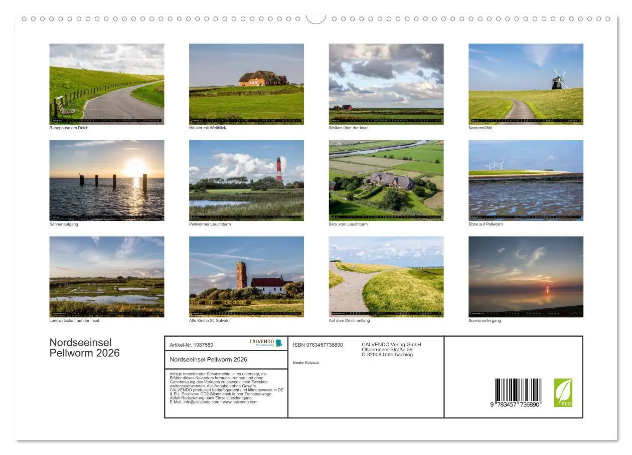 Bild: 9783457736890 | Nordseeinsel Pellworm 2026 (hochwertiger Premium Wandkalender 2026...