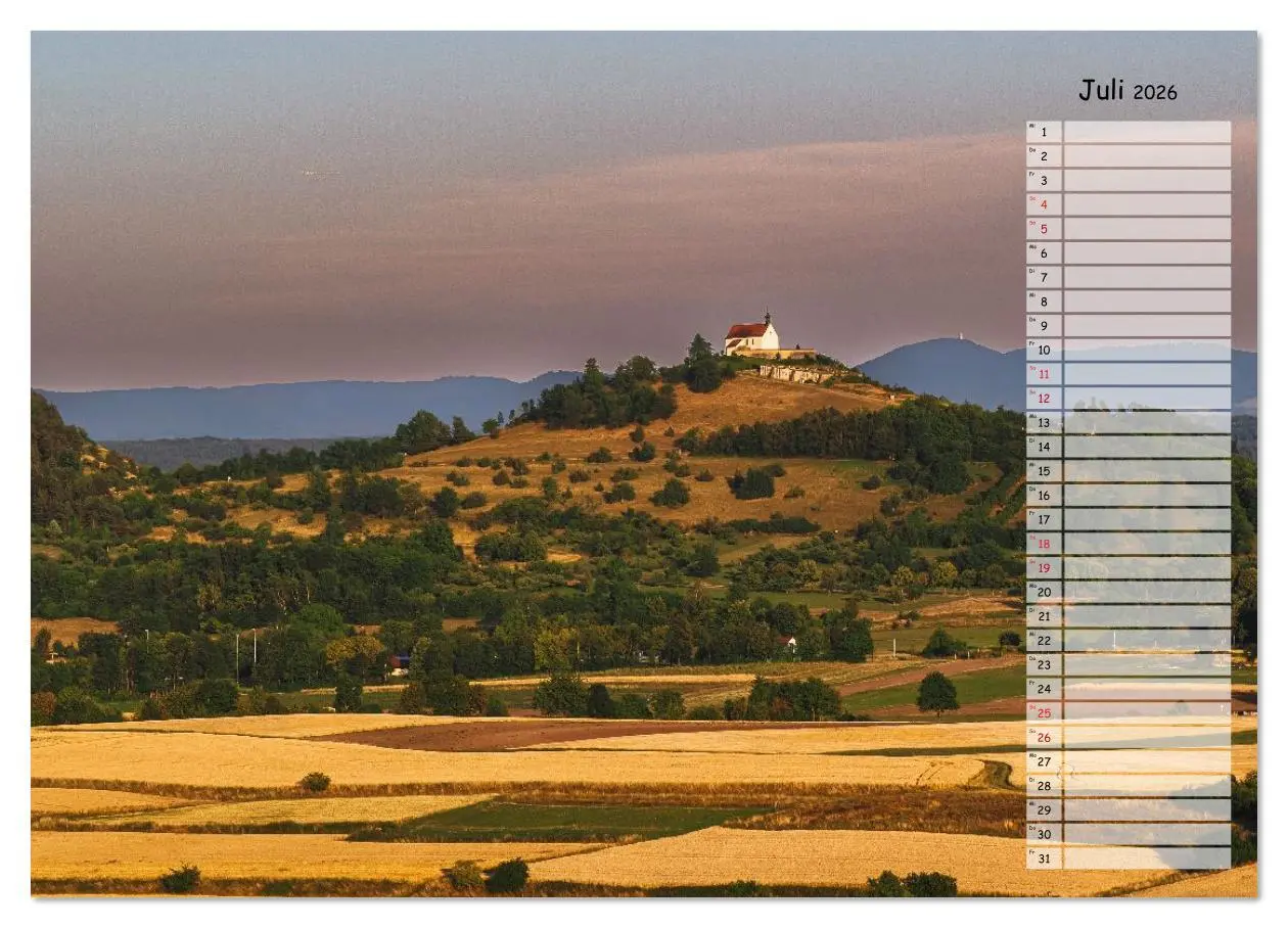 Bild: 9783457806890 | Rund um die Wurmlinger Kapelle (Wandkalender 2026 DIN A2 quer),...