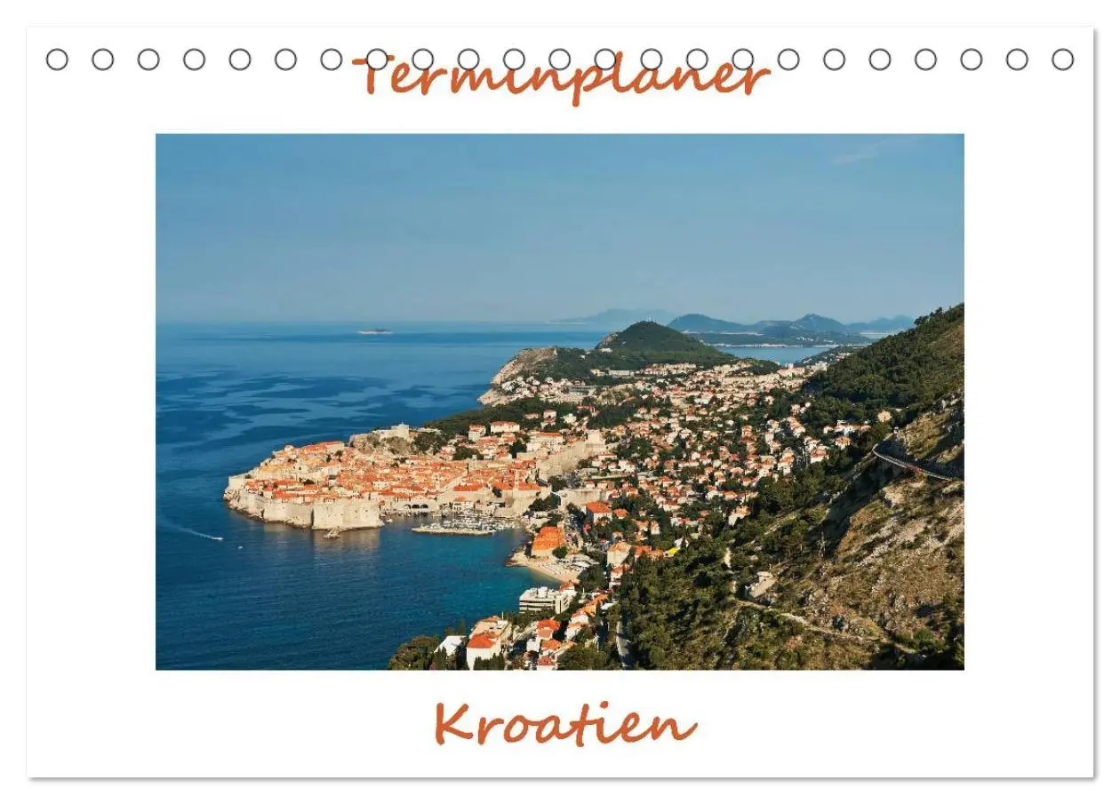 Cover: 9783516206890 | Kroatien, Terminplaner (Tischkalender 2026 DIN A5 quer), CALVENDO...