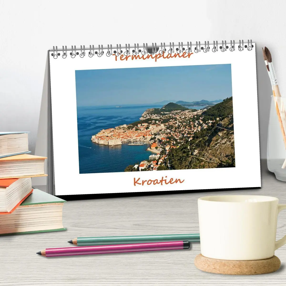 Bild: 9783516206890 | Kroatien, Terminplaner (Tischkalender 2026 DIN A5 quer), CALVENDO...