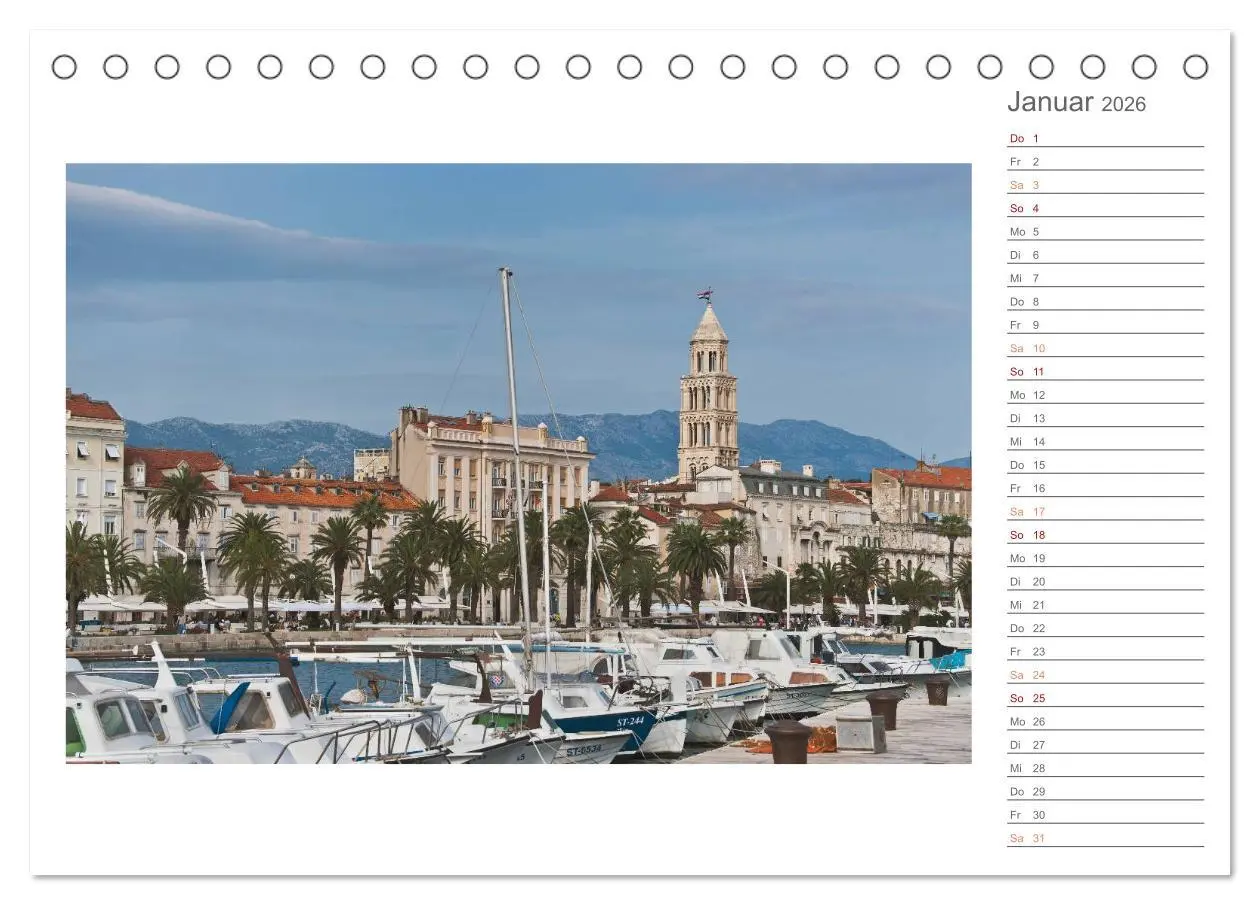 Bild: 9783516206890 | Kroatien, Terminplaner (Tischkalender 2026 DIN A5 quer), CALVENDO...