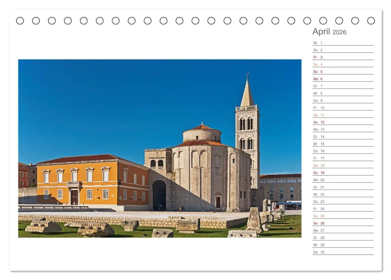 Bild: 9783516206890 | Kroatien, Terminplaner (Tischkalender 2026 DIN A5 quer), CALVENDO...