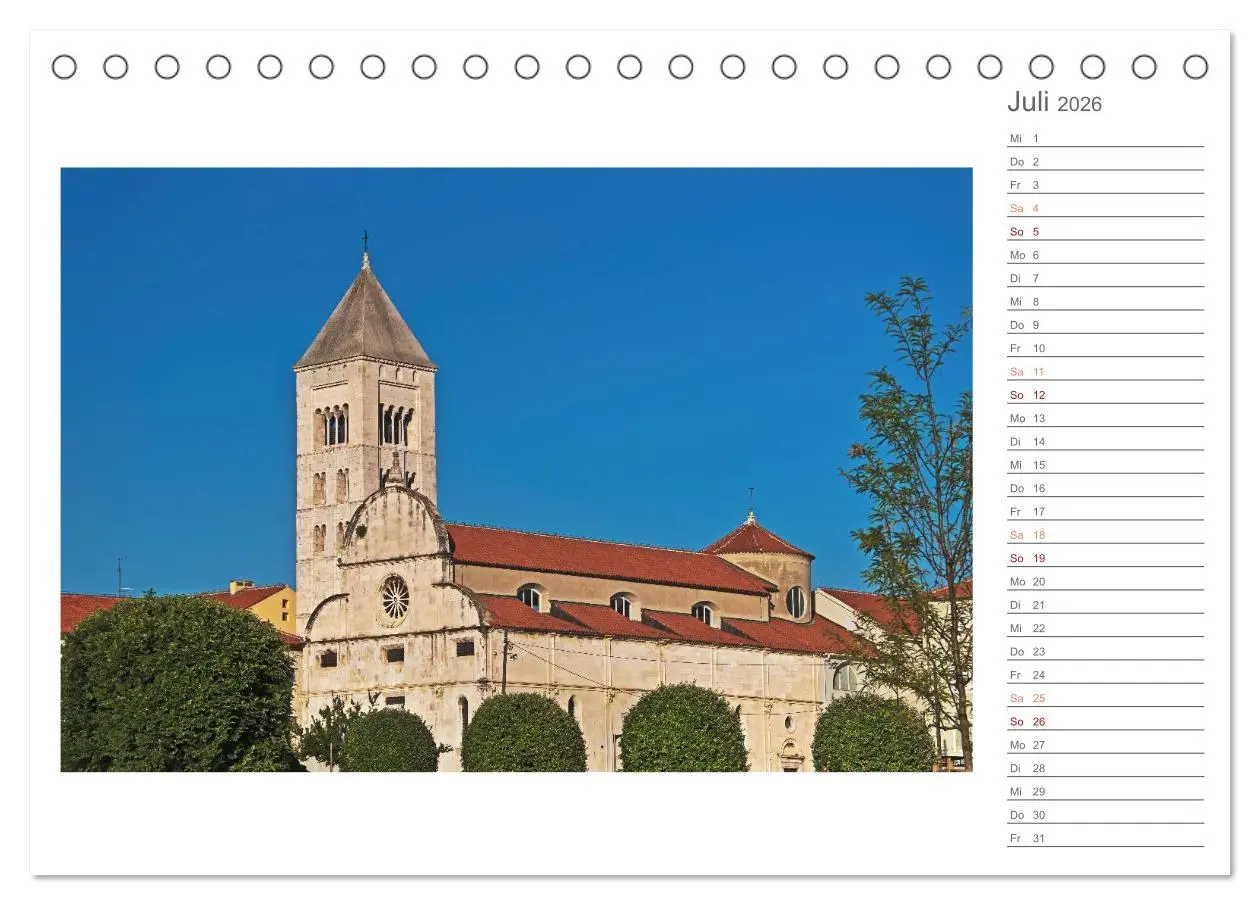 Bild: 9783516206890 | Kroatien, Terminplaner (Tischkalender 2026 DIN A5 quer), CALVENDO...