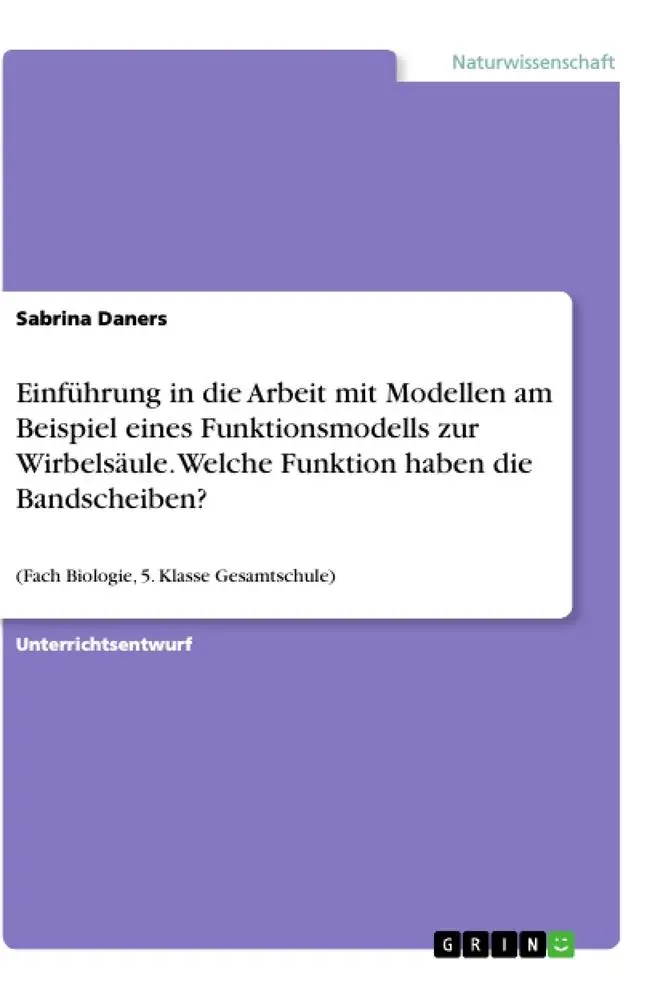 Cover: 9783668846890 | Einführung in die Arbeit mit Modellen am Beispiel eines...