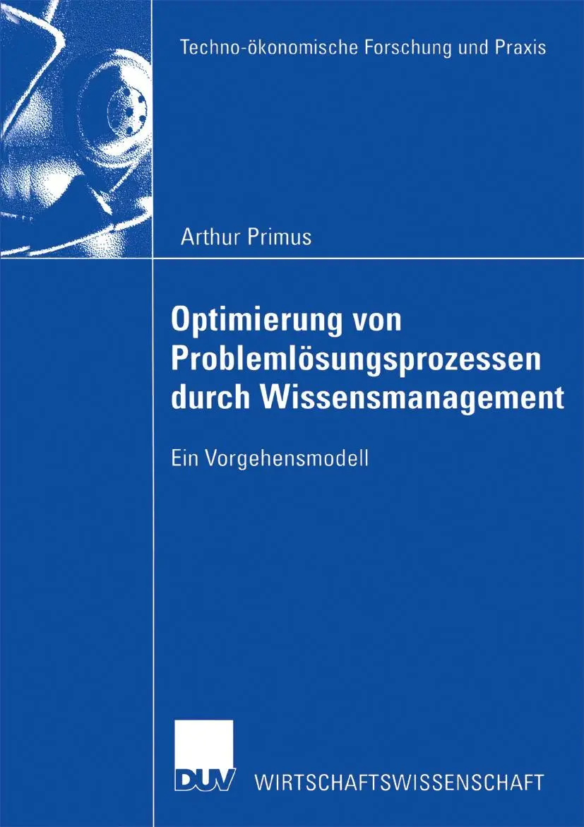 Cover: 9783824406890 | Optimierung von Problemlösungsprozessen durch Wissensmanagement | Buch