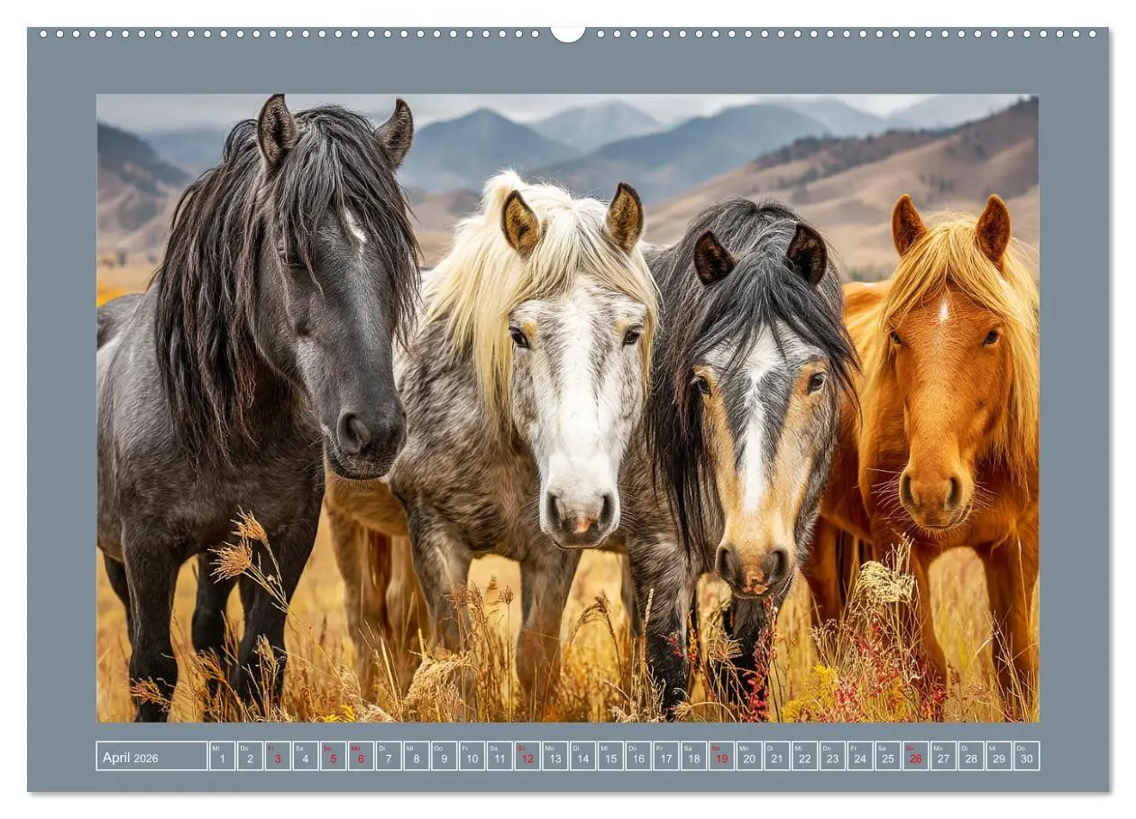Bild: 9783457416990 | Mustangs. Pferde in ihrer wildesten Schönheit (Wandkalender 2026...