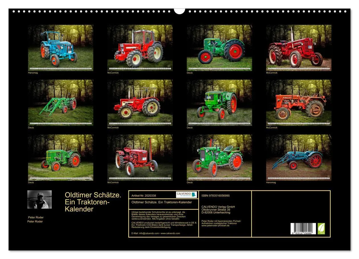 Bild: 9783516056990 | Oldtimer Schätze. Ein Traktoren-Kalender (Wandkalender 2026 DIN A2...