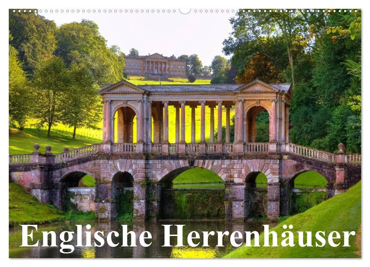 Cover: 9783516126990 | Englische Herrenhäuser (Wandkalender 2026 DIN A2 quer), CALVENDO...