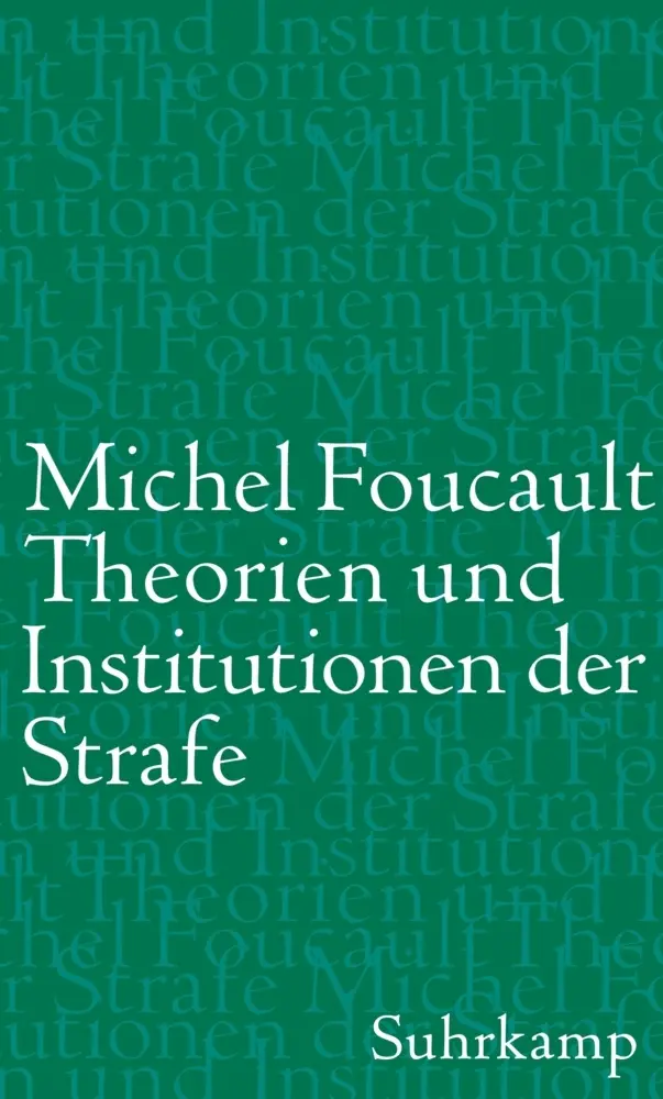 Cover: 9783518586990 | Theorien und Institutionen der Strafe | Michel Foucault | Buch | 2017