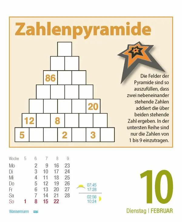 Bild: 9783731886990 | Gehirnjogging 2026 | Verlag Korsch | Kalender | 328 S. | Deutsch