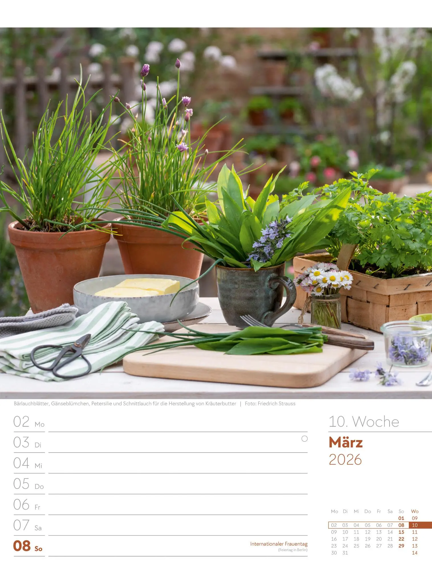 Bild: 9783838426990 | Gartenglück - Wochenplaner Kalender 2026 | Ackermann Kunstverlag GmbH