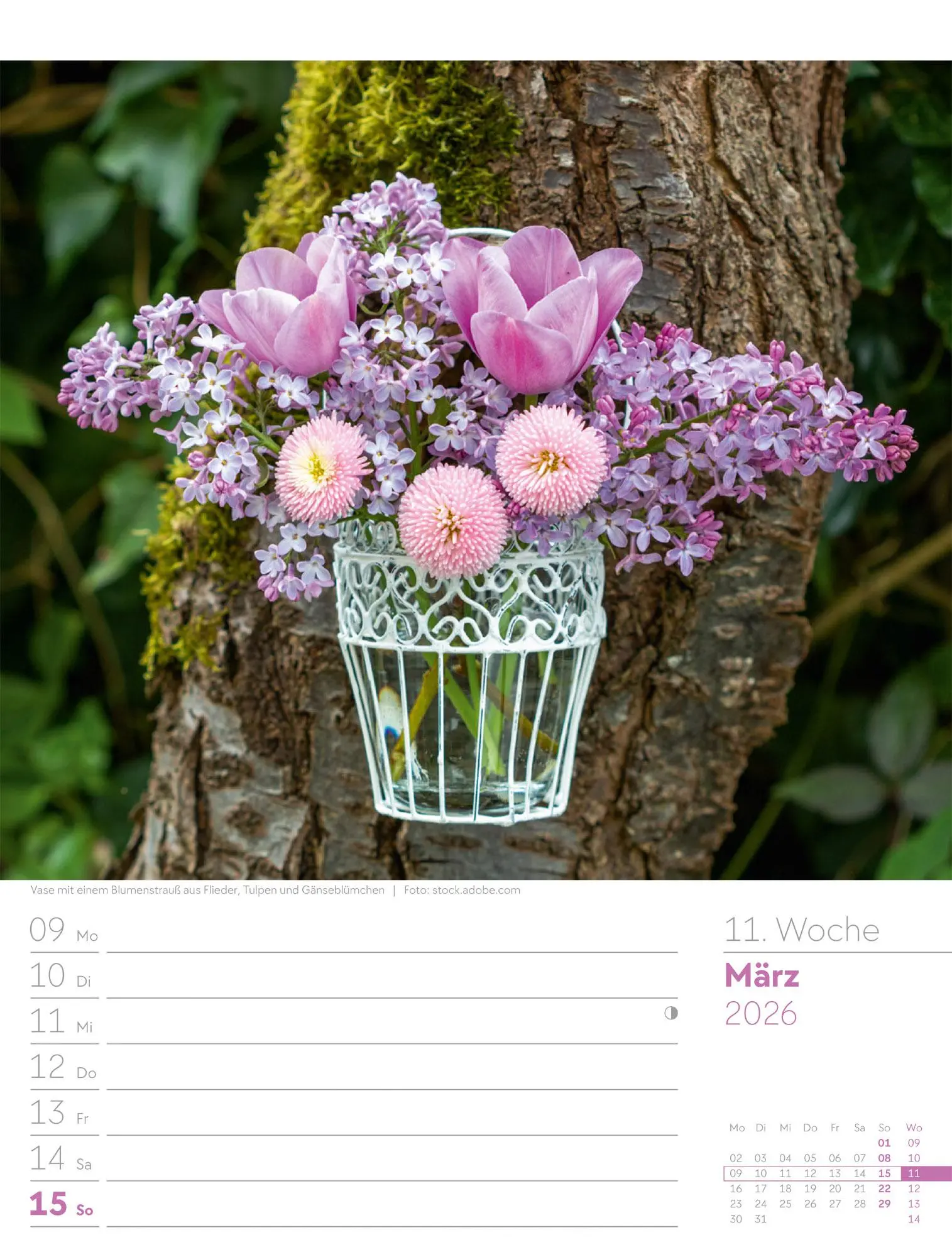 Bild: 9783838426990 | Gartenglück - Wochenplaner Kalender 2026 | Ackermann Kunstverlag GmbH