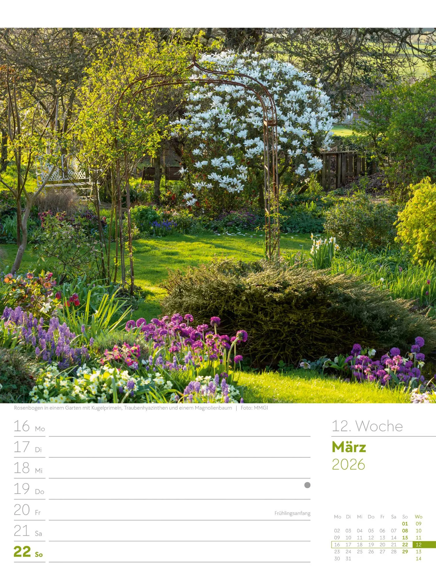 Bild: 9783838426990 | Gartenglück - Wochenplaner Kalender 2026 | Ackermann Kunstverlag GmbH