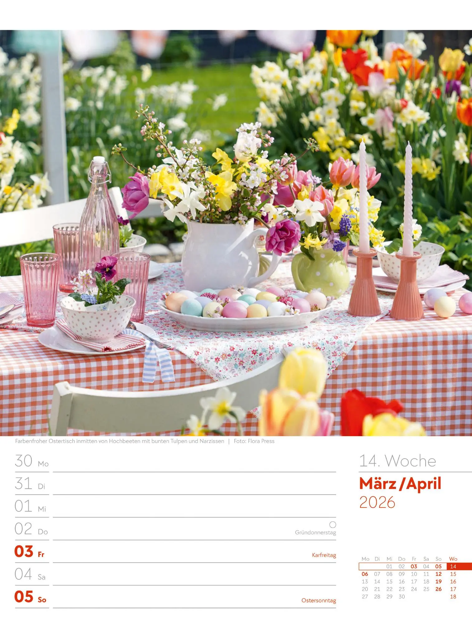 Bild: 9783838426990 | Gartenglück - Wochenplaner Kalender 2026 | Ackermann Kunstverlag GmbH