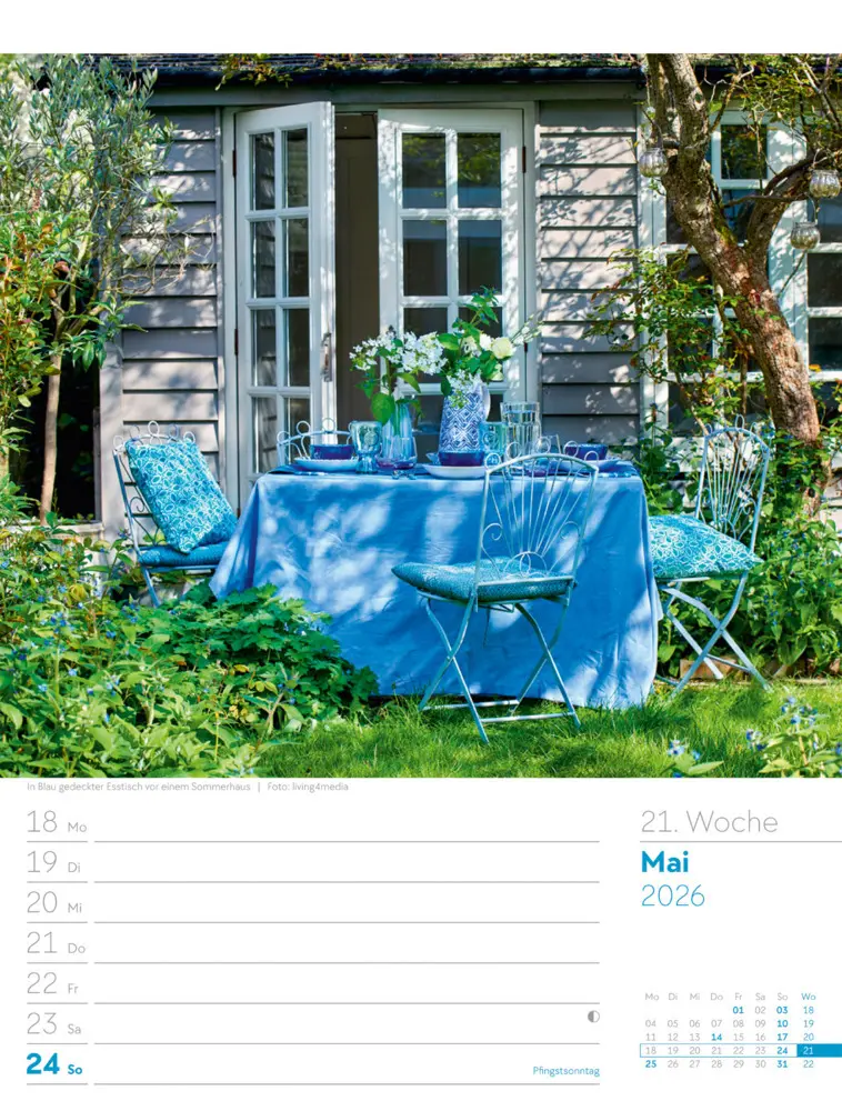 Bild: 9783838426990 | Gartenglück Wochenplaner Kalender 2026 | Ackermann Kunstverlag GmbH