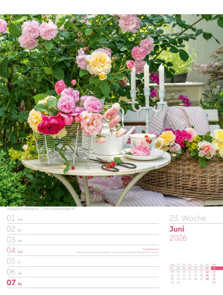 Bild: 9783838426990 | Gartenglück Wochenplaner Kalender 2026 | Ackermann Kunstverlag GmbH