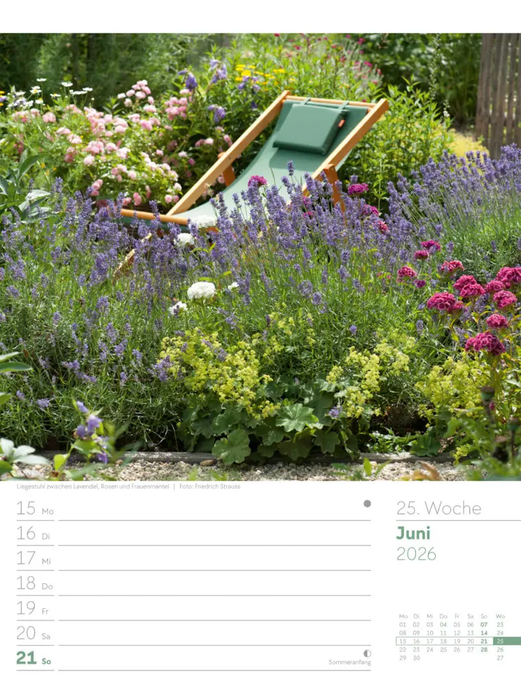 Bild: 9783838426990 | Gartenglück Wochenplaner Kalender 2026 | Ackermann Kunstverlag GmbH
