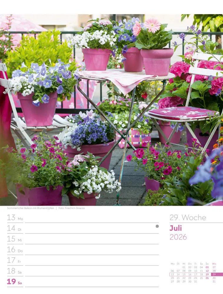 Bild: 9783838426990 | Gartenglück Wochenplaner Kalender 2026 | Ackermann Kunstverlag GmbH