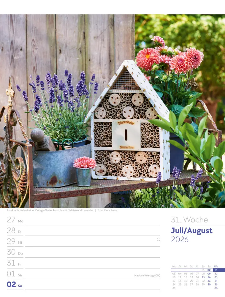 Bild: 9783838426990 | Gartenglück Wochenplaner Kalender 2026 | Ackermann Kunstverlag GmbH