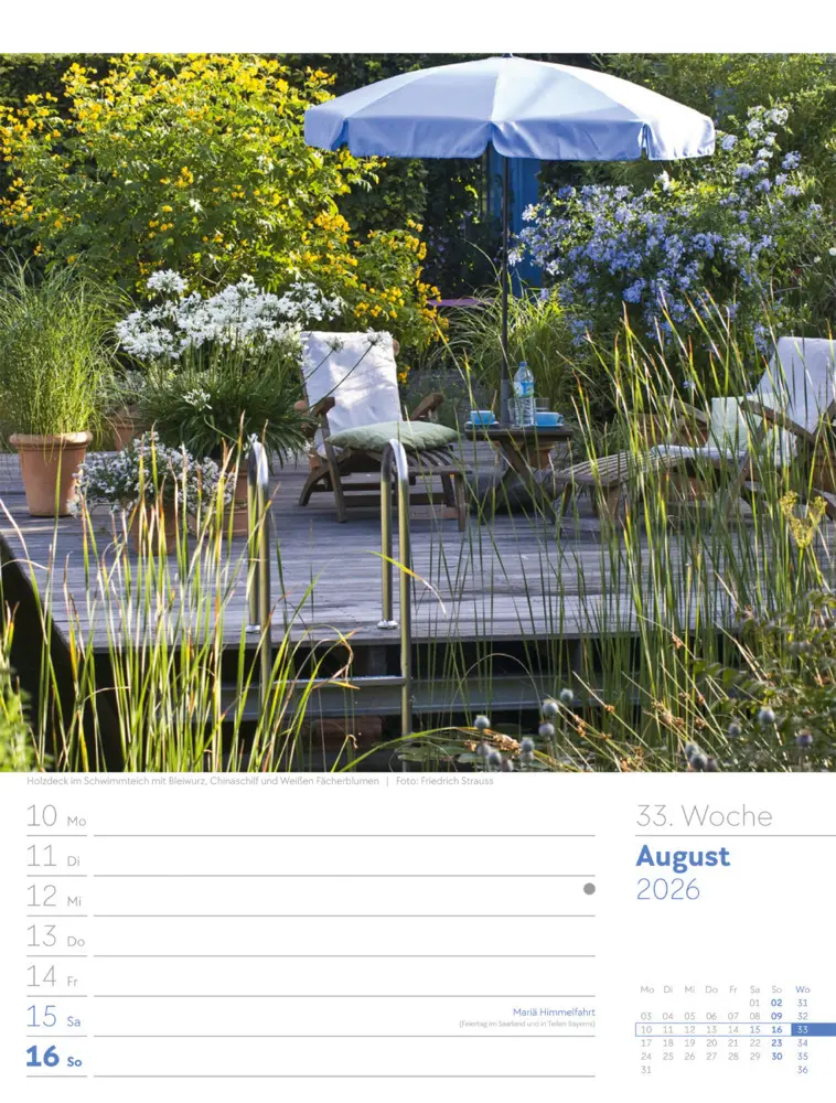 Bild: 9783838426990 | Gartenglück Wochenplaner Kalender 2026 | Ackermann Kunstverlag GmbH