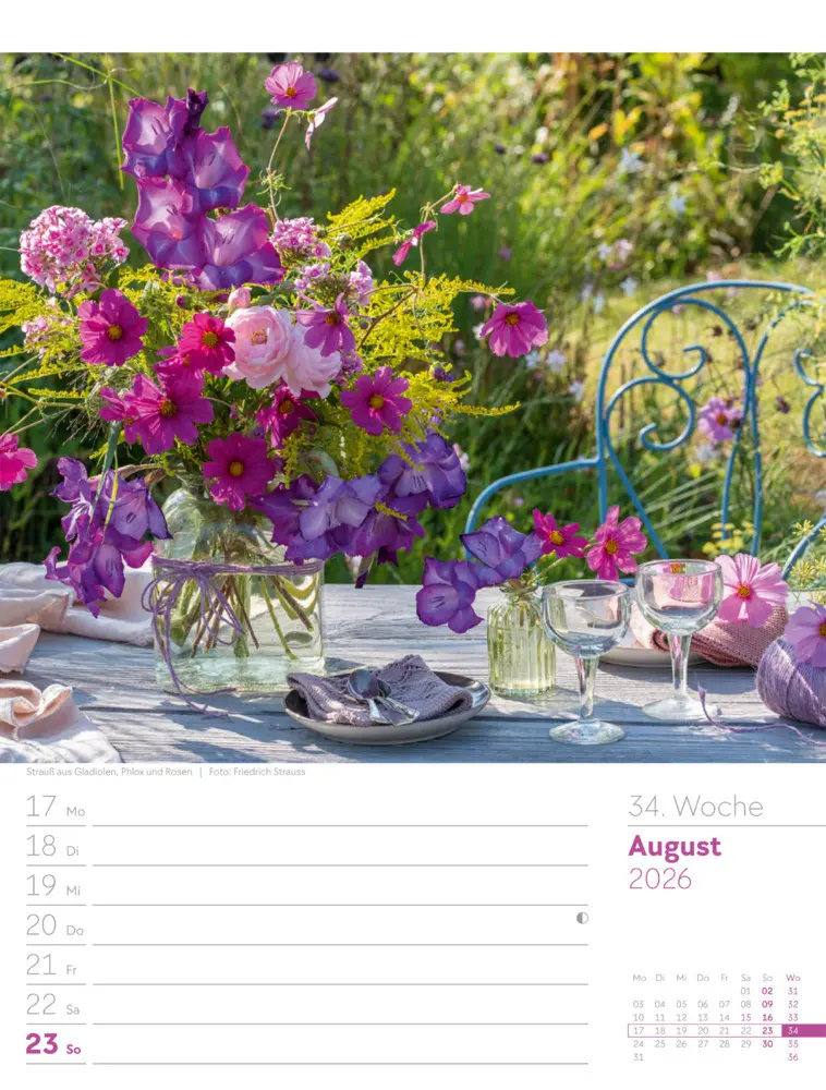 Bild: 9783838426990 | Gartenglück Wochenplaner Kalender 2026 | Ackermann Kunstverlag GmbH