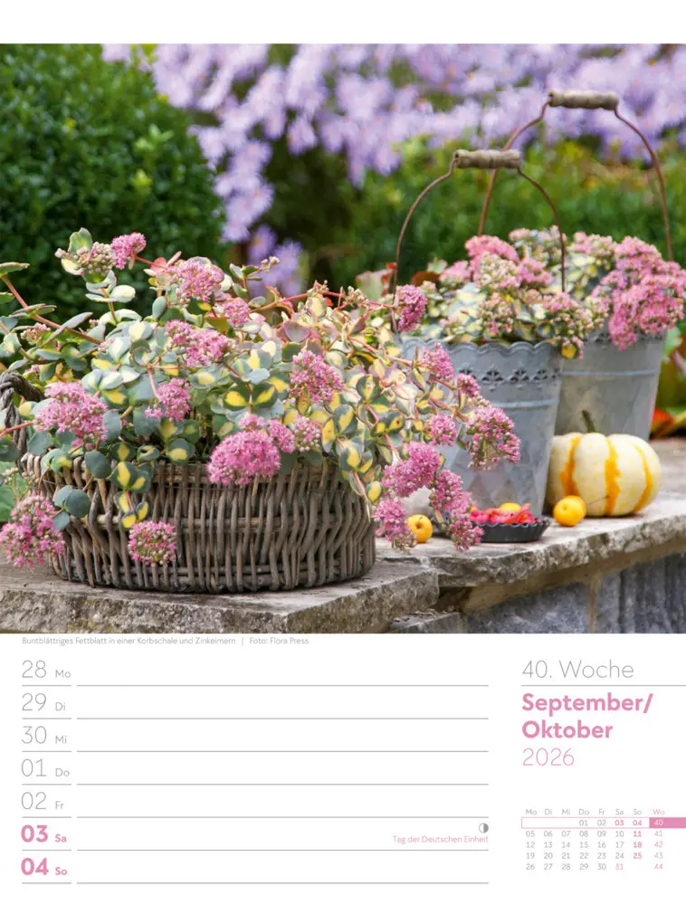 Bild: 9783838426990 | Gartenglück Wochenplaner Kalender 2026 | Ackermann Kunstverlag GmbH