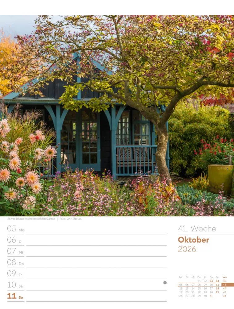 Bild: 9783838426990 | Gartenglück Wochenplaner Kalender 2026 | Ackermann Kunstverlag GmbH