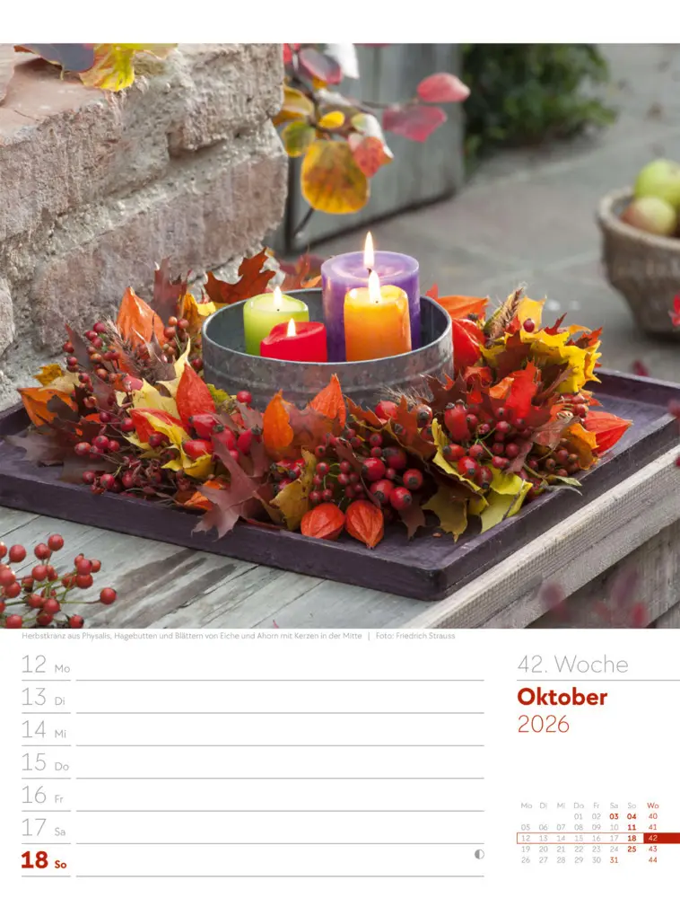 Bild: 9783838426990 | Gartenglück Wochenplaner Kalender 2026 | Ackermann Kunstverlag GmbH