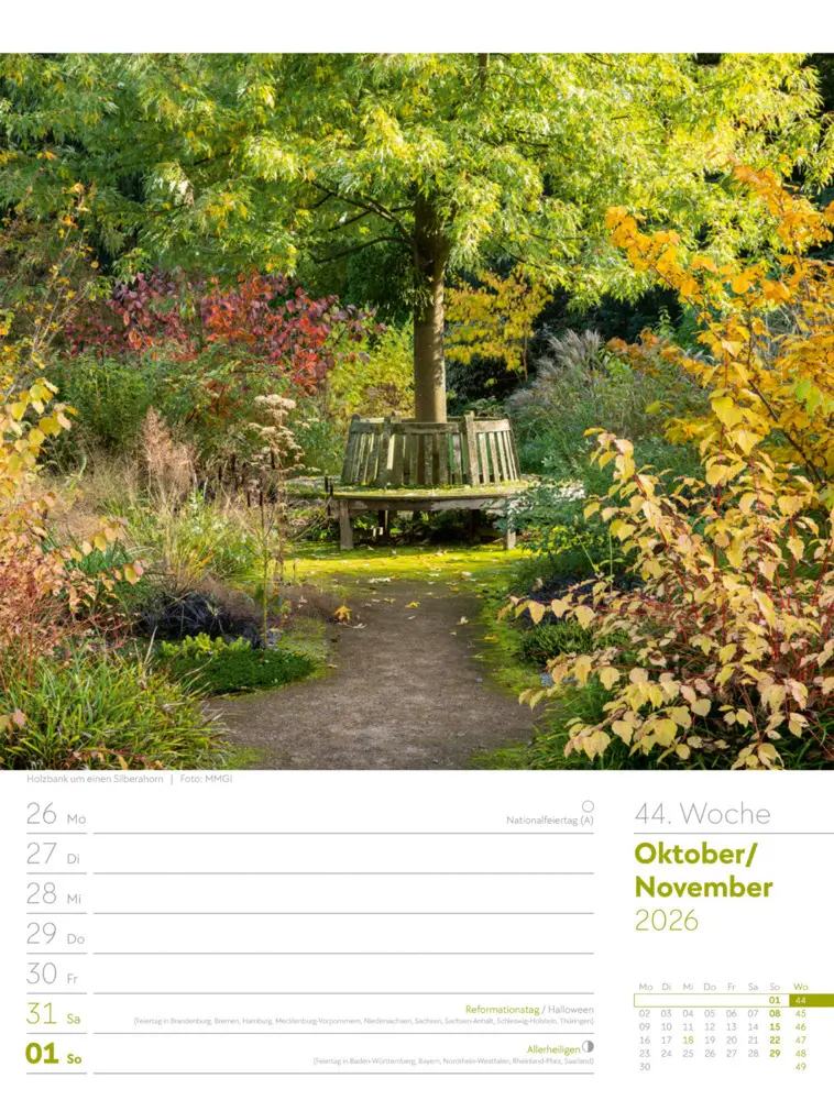 Bild: 9783838426990 | Gartenglück Wochenplaner Kalender 2026 | Ackermann Kunstverlag GmbH