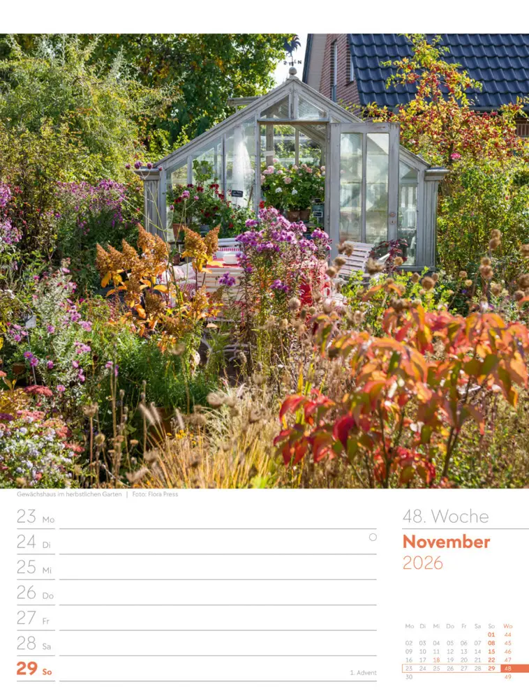 Bild: 9783838426990 | Gartenglück Wochenplaner Kalender 2026 | Ackermann Kunstverlag GmbH