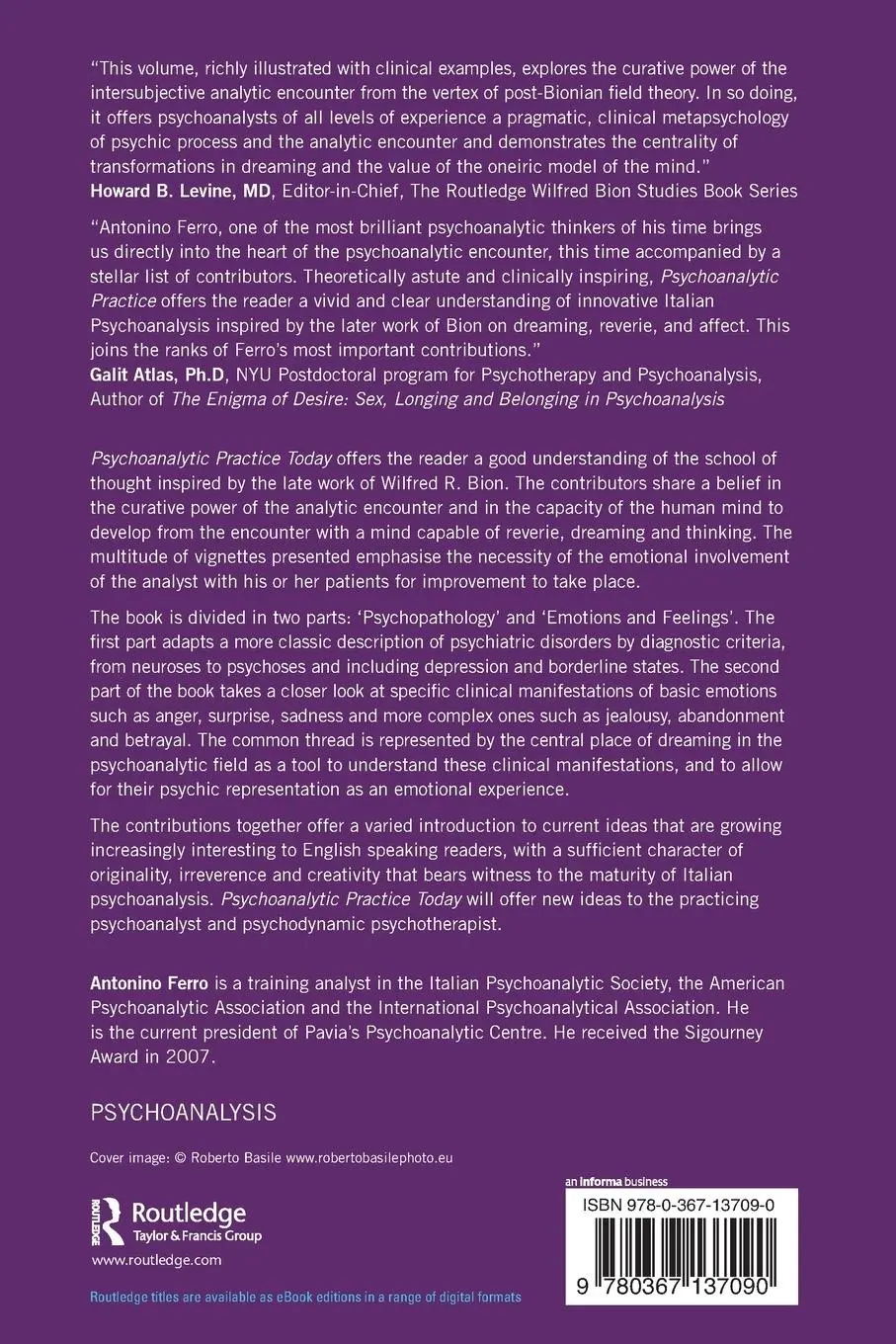 Rückseite: 9780367137090 | Psychoanalytic Practice Today | Antonino Ferro | Taschenbuch | 2019