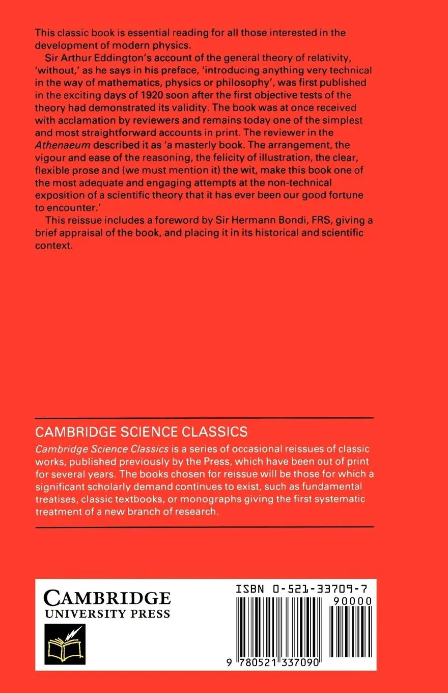 Rückseite: 9780521337090 | Space, Time, and Gravitation | Arthur Stanley Eddington | Taschenbuch